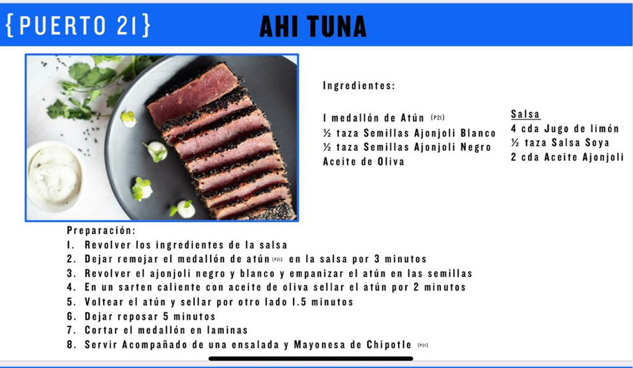 Ahi Tuna Recipe